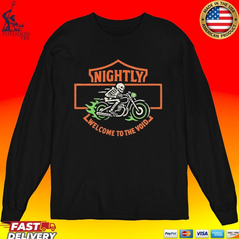 Nightly Into The Void Motorcycle Pepper T-shirt