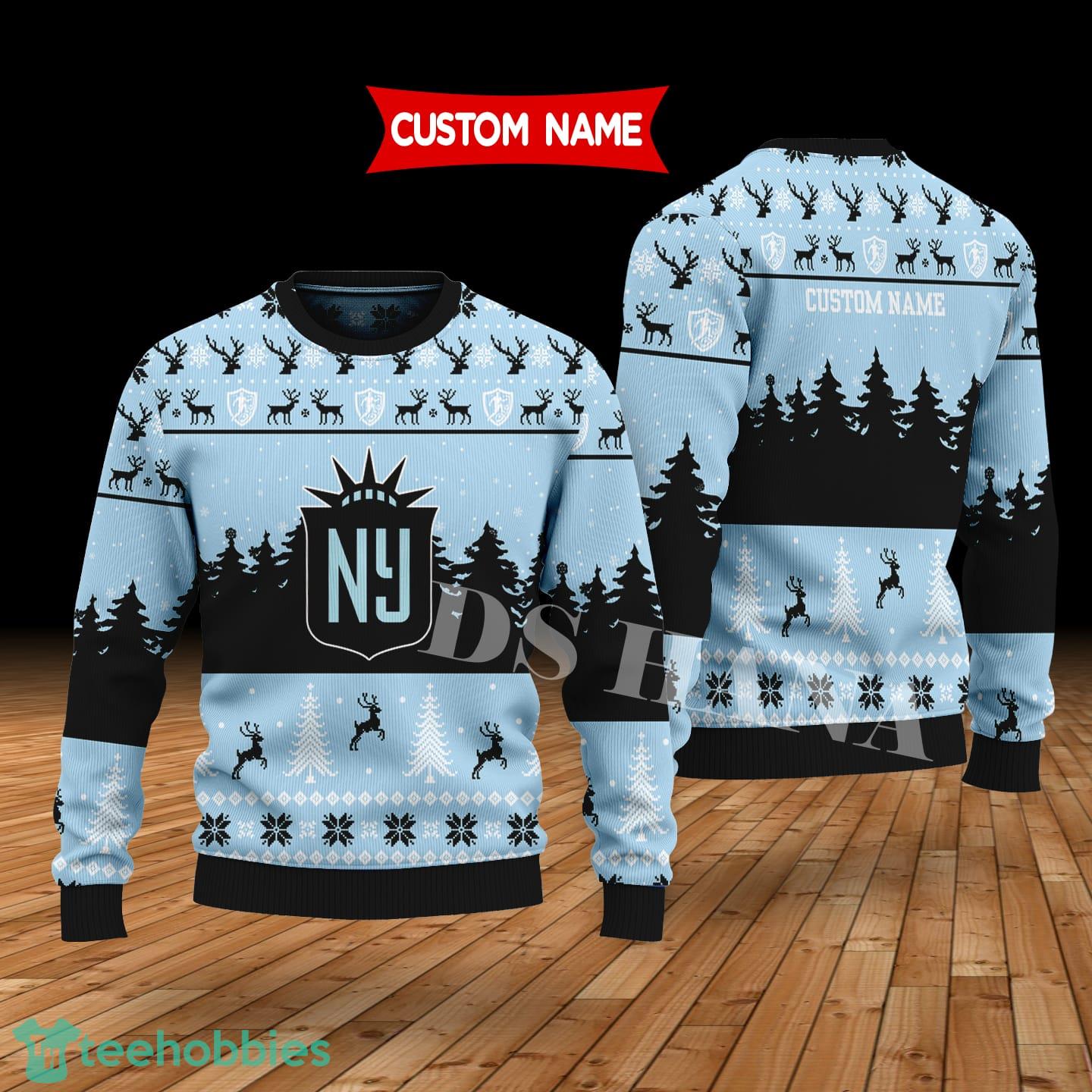 NJ NY Gotham FC Custom Name Merry Xmas Sweater For Soccer Sport Team’s Fans Sweater