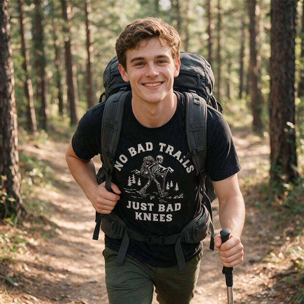 No Bad Trails Just Bad Knees Men's T Shirt