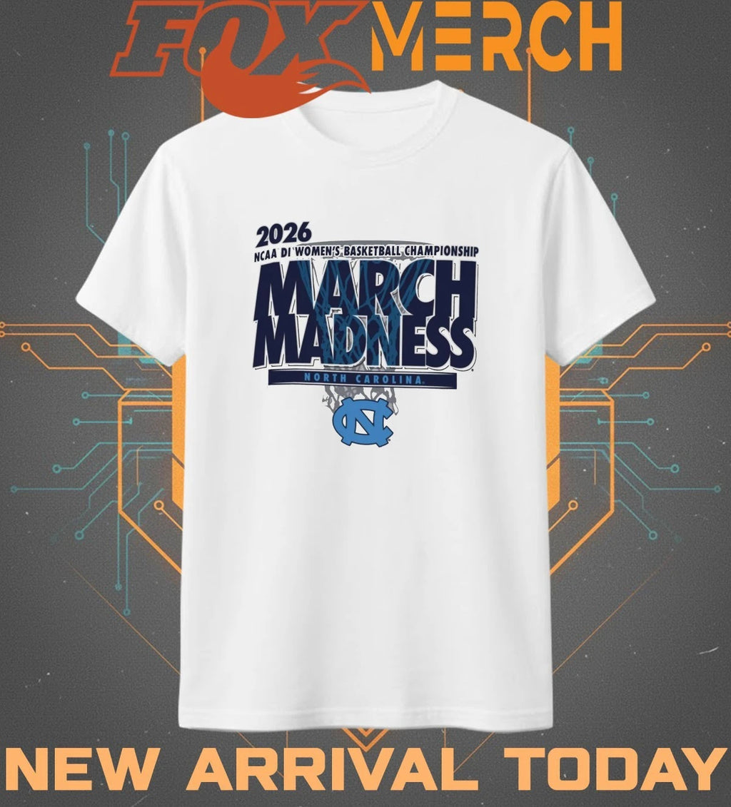 North Carolina Tar Heels 2026 NCAA DI Women’s Basketball Championship March Madness shirt