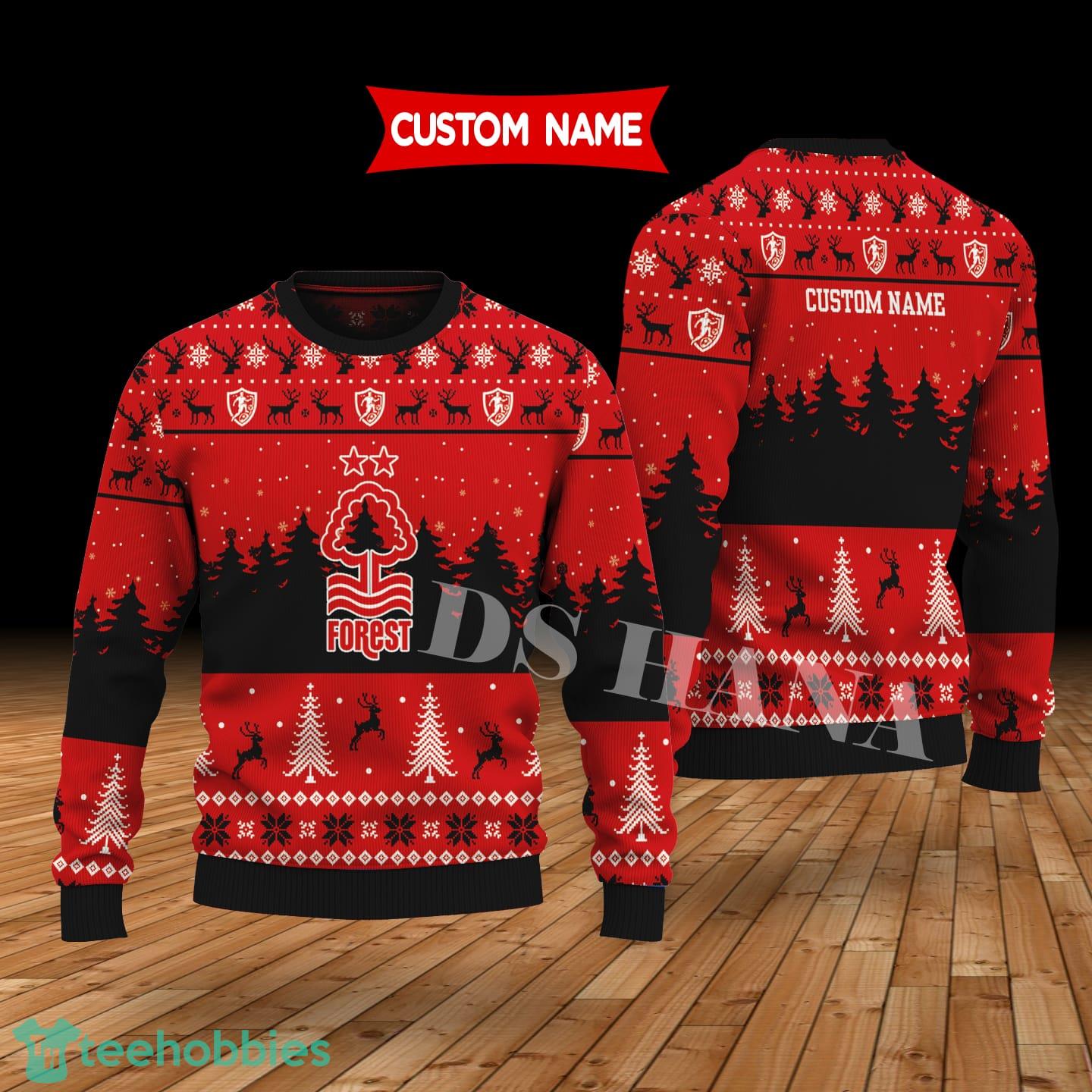 Nottingham Forest Custom Name Merry Xmas Sweater For Soccer Sport Team’s Fans Sweater