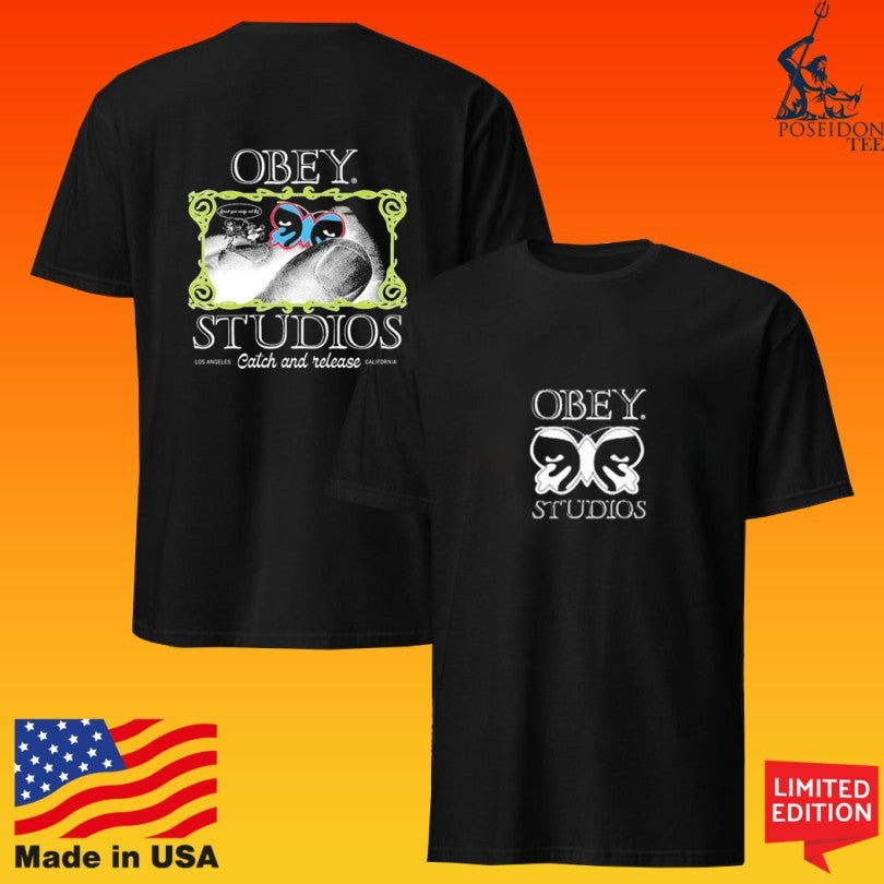 Obey Studios Catch And Release Heavyweight T-shirt