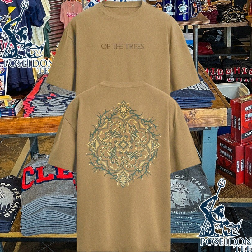 Of The Trees Khaki Mandala T-shirt