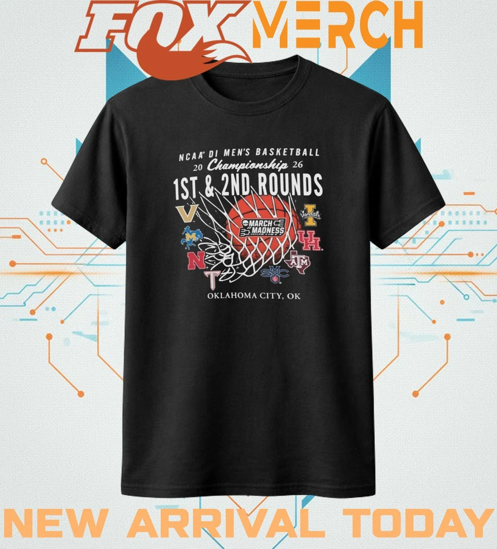 Oklahoma City, Ok 2026 NCAA Division I Men’s Basketball Championship 1st &amp; 2nd Rounds shirt