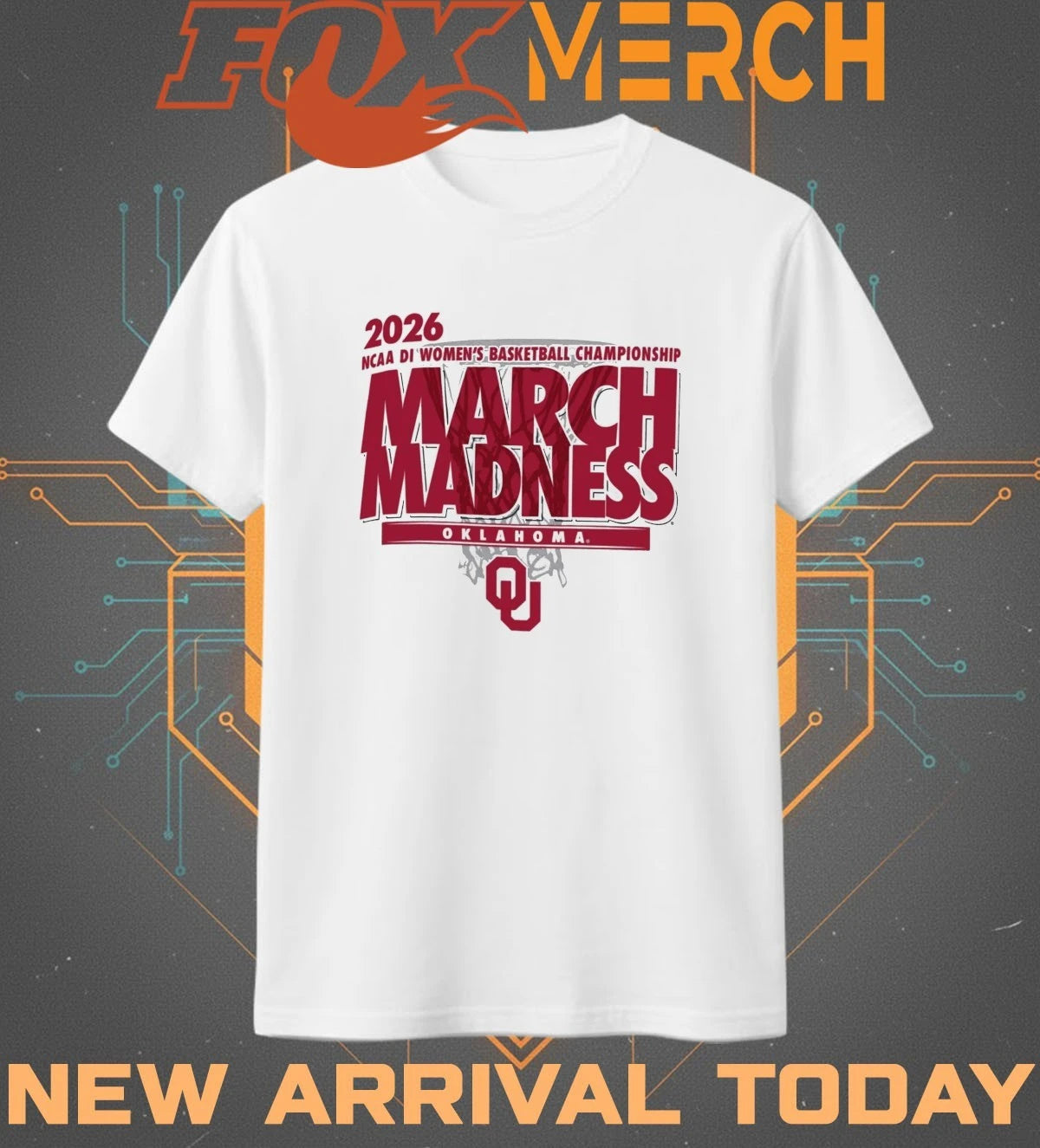 Oklahoma Sooners 2026 NCAA DI Women’s Basketball Championship March Madness shirt