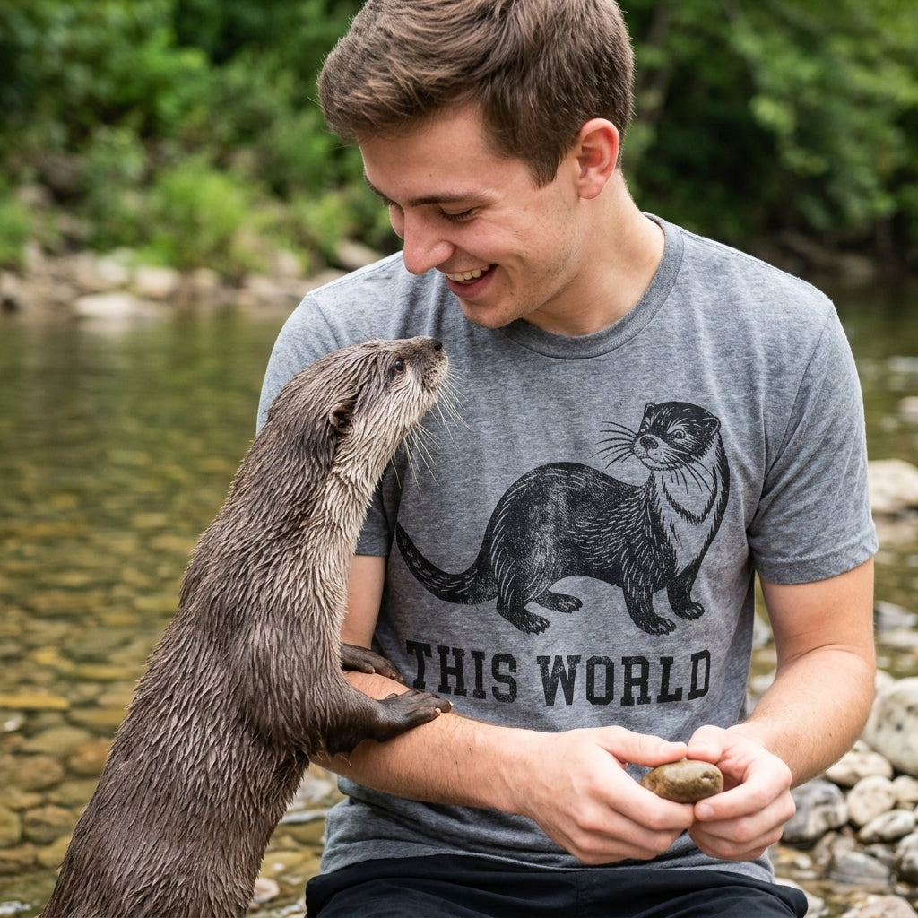 Otter This World Men's T Shirt