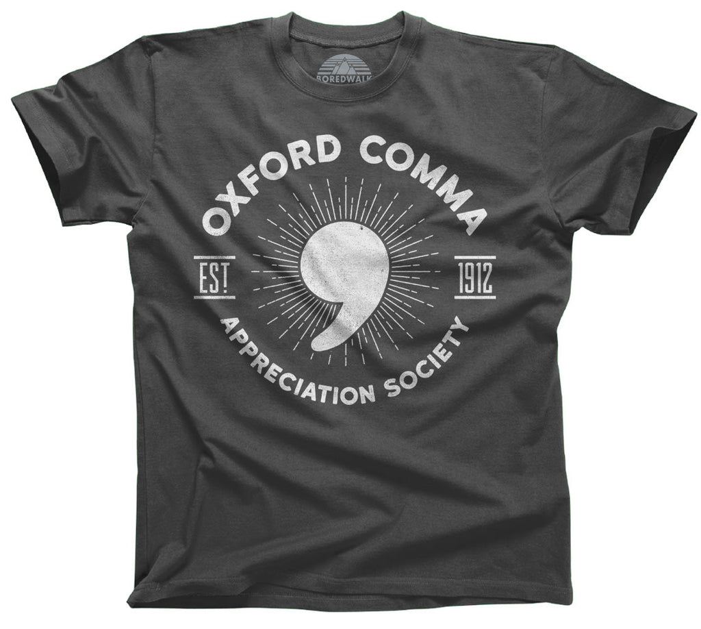 Men's Oxford Comma Appreciation Society T-Shirt