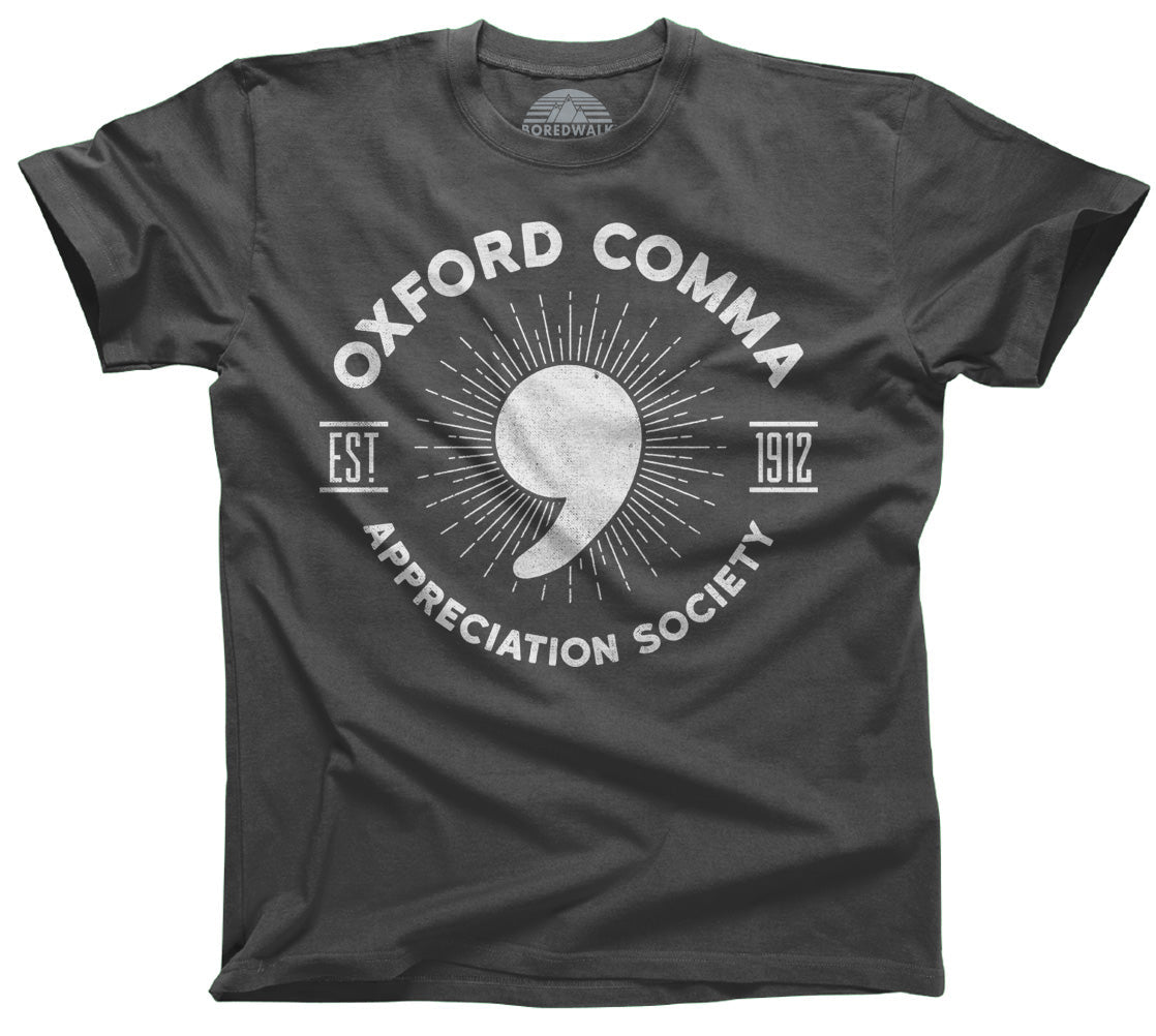 Men's Oxford Comma Appreciation Society T-Shirt