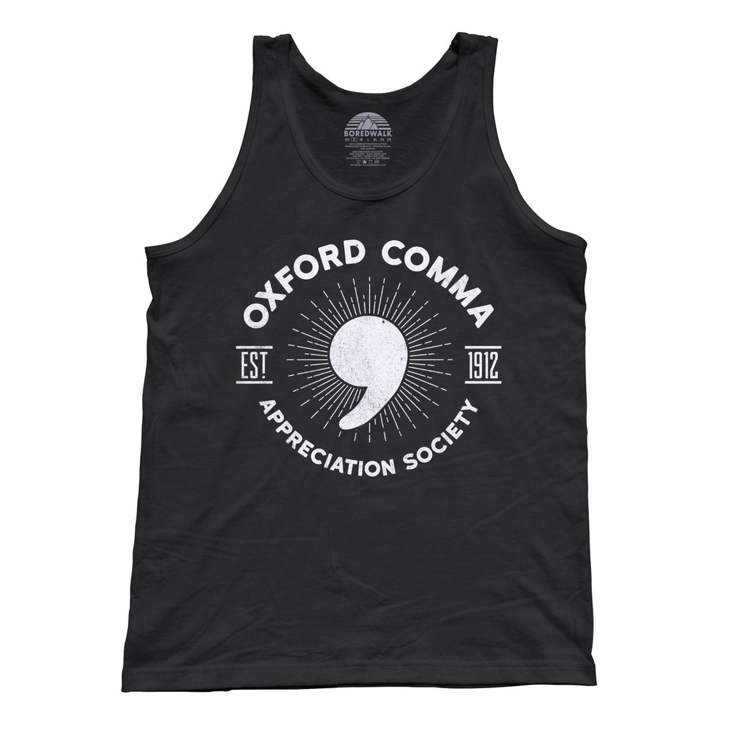 Unisex Oxford Comma Appreciation Society Tank Top