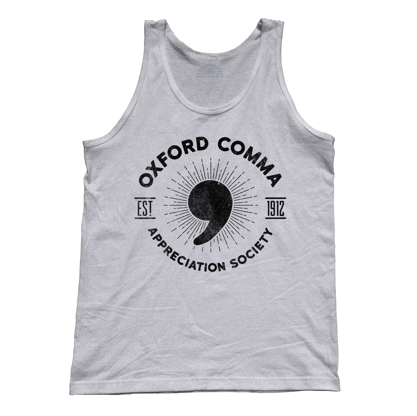 Unisex Oxford Comma Appreciation Society Tank Top