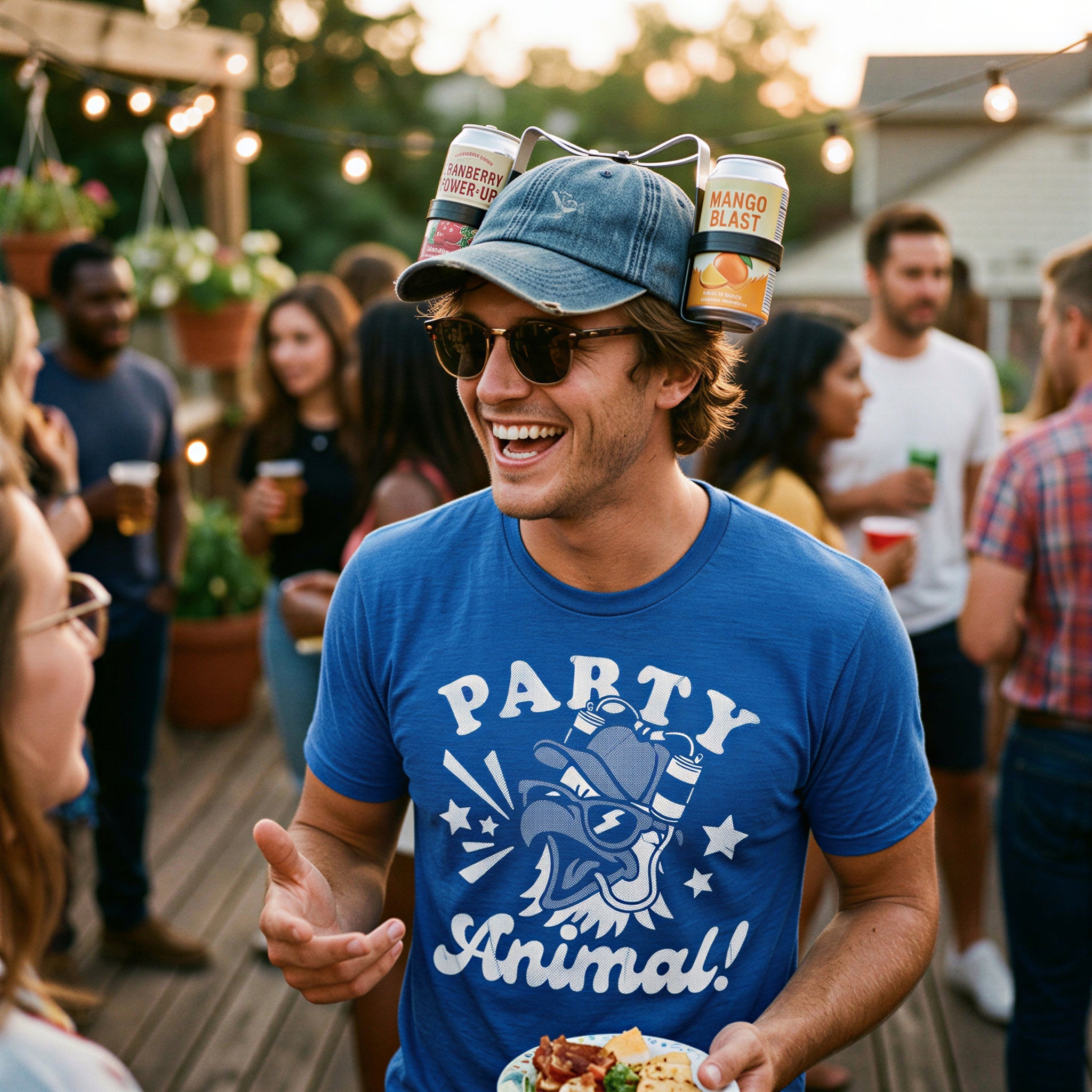 Party Animal Bald Eagle Men's T Shirt