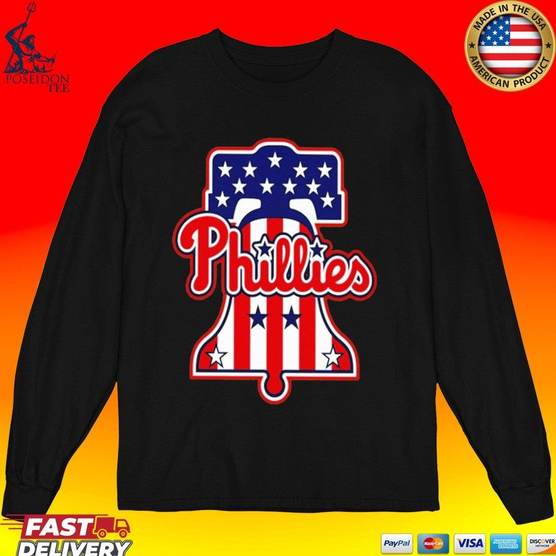 Phillies Liberty Bell Patriotic 250th Anniversary T-shirt