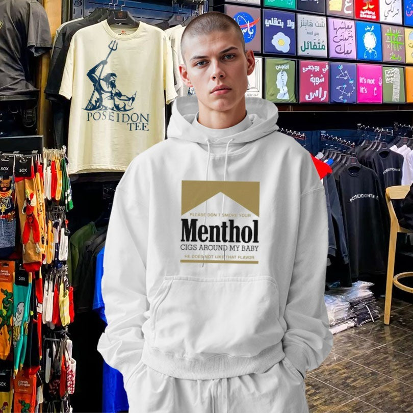 Please Don’t Smoke Your Menthol Cigs Around My Baby He Does Not Like That Flavor Gold T-shirt