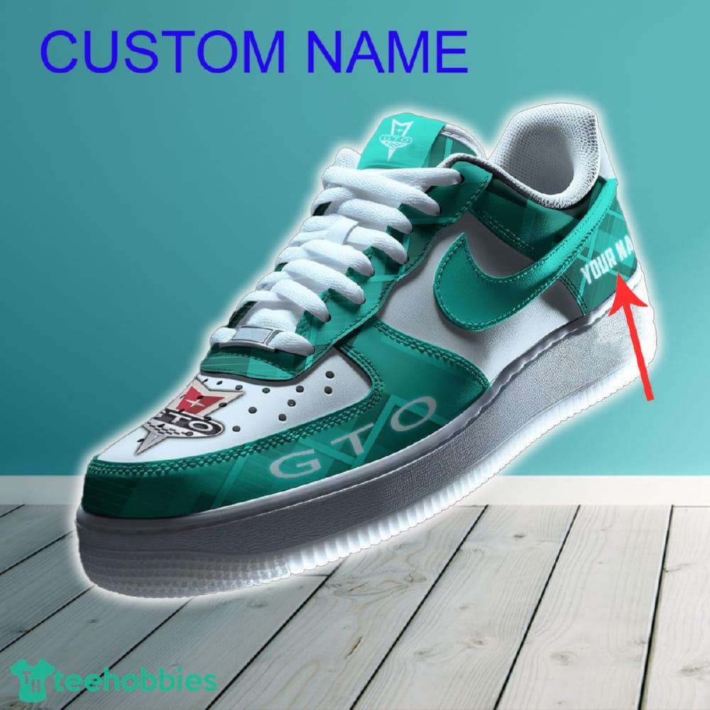 Pontiac GTO Car Air Force 1 Shoes Green Color For Men Women Custom Name Gift For Fans