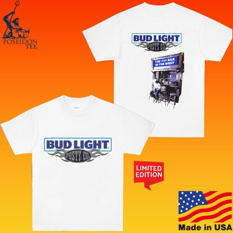Post Malone Posty Co X Bud Light T-shirt
