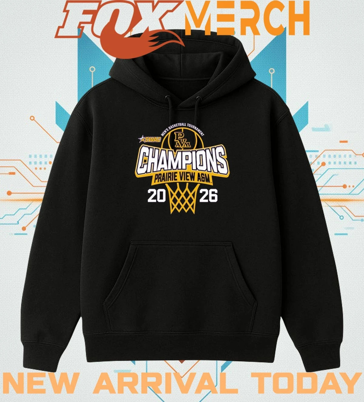 Prairie View A&amp;M Panthers 2026 SWAC Men’s Basketball Tournament Champions t-shirt