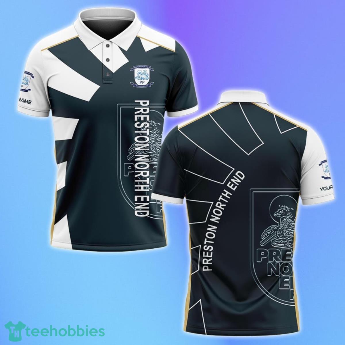 Preston North End Polo Shirt Custom Name Gifts For Loved Ones