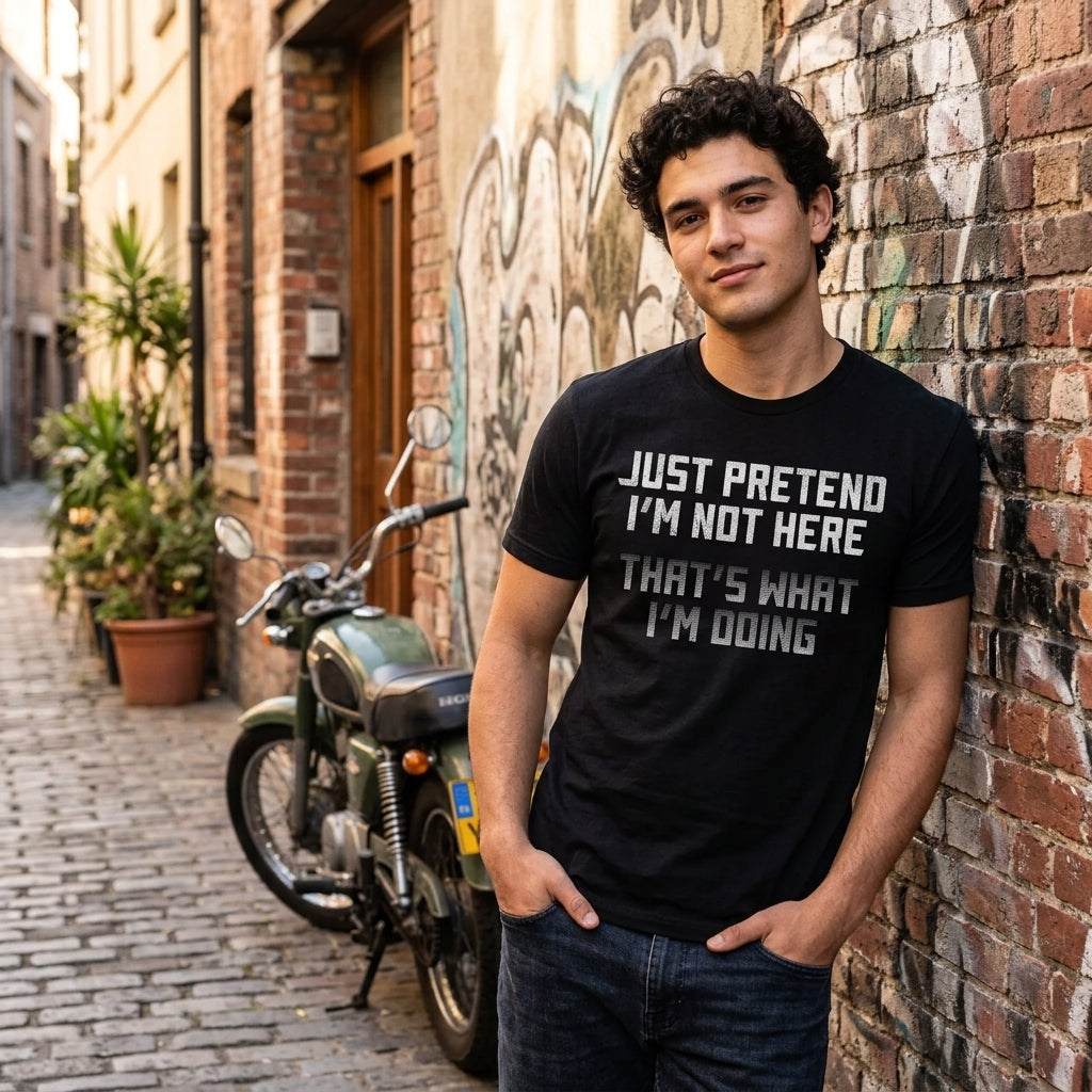 Just Pretend Im Not Here Thats What Im Doing Men's T Shirt