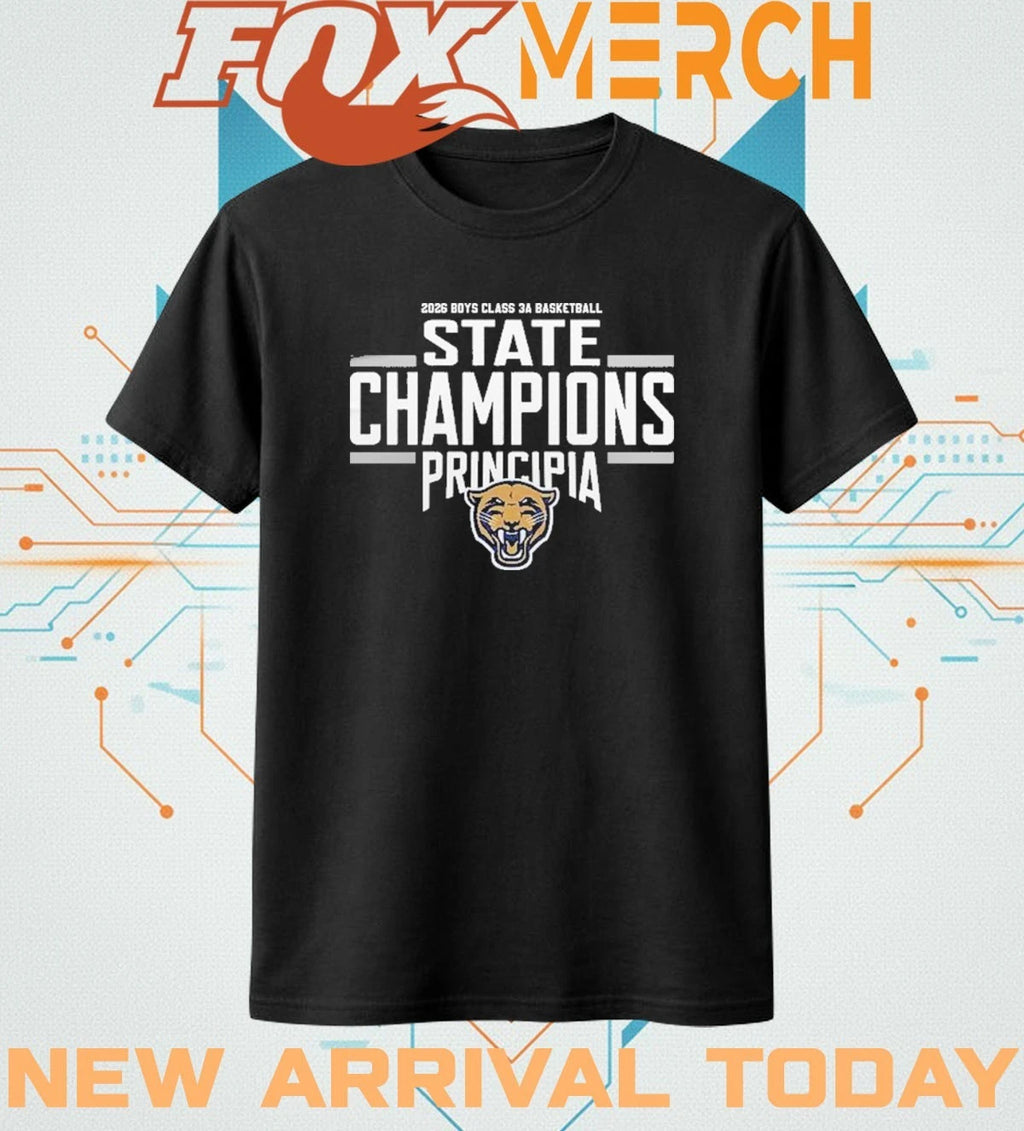 Principia Panthers Class 3 Boys State Champions 2026 t-shirt