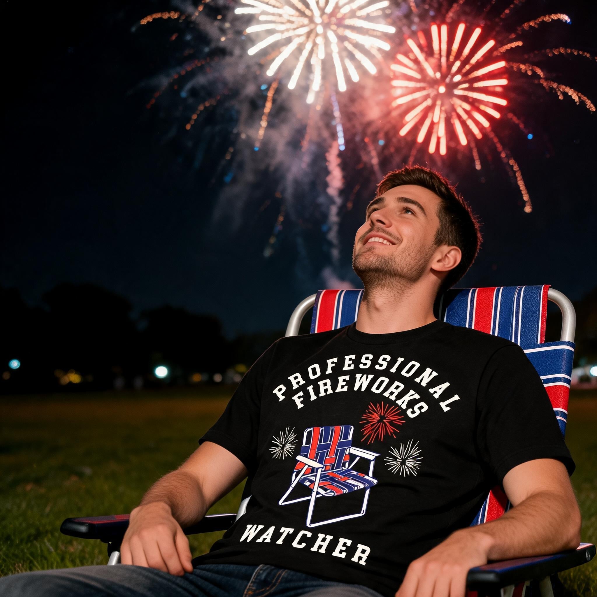 Professional Fireworks Watcher Men's T Shirt