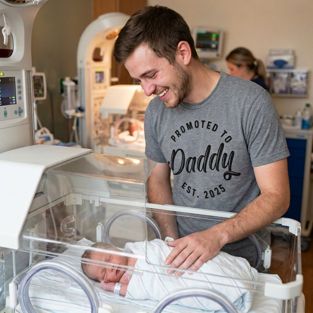 Promoted To Daddy 2025 Men's T Shirt