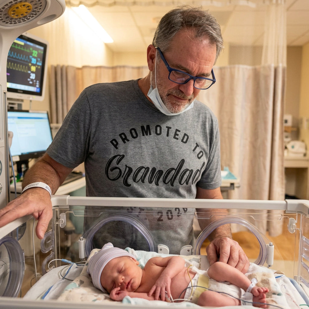 Promoted To Grandpa 2025 Men's T Shirt
