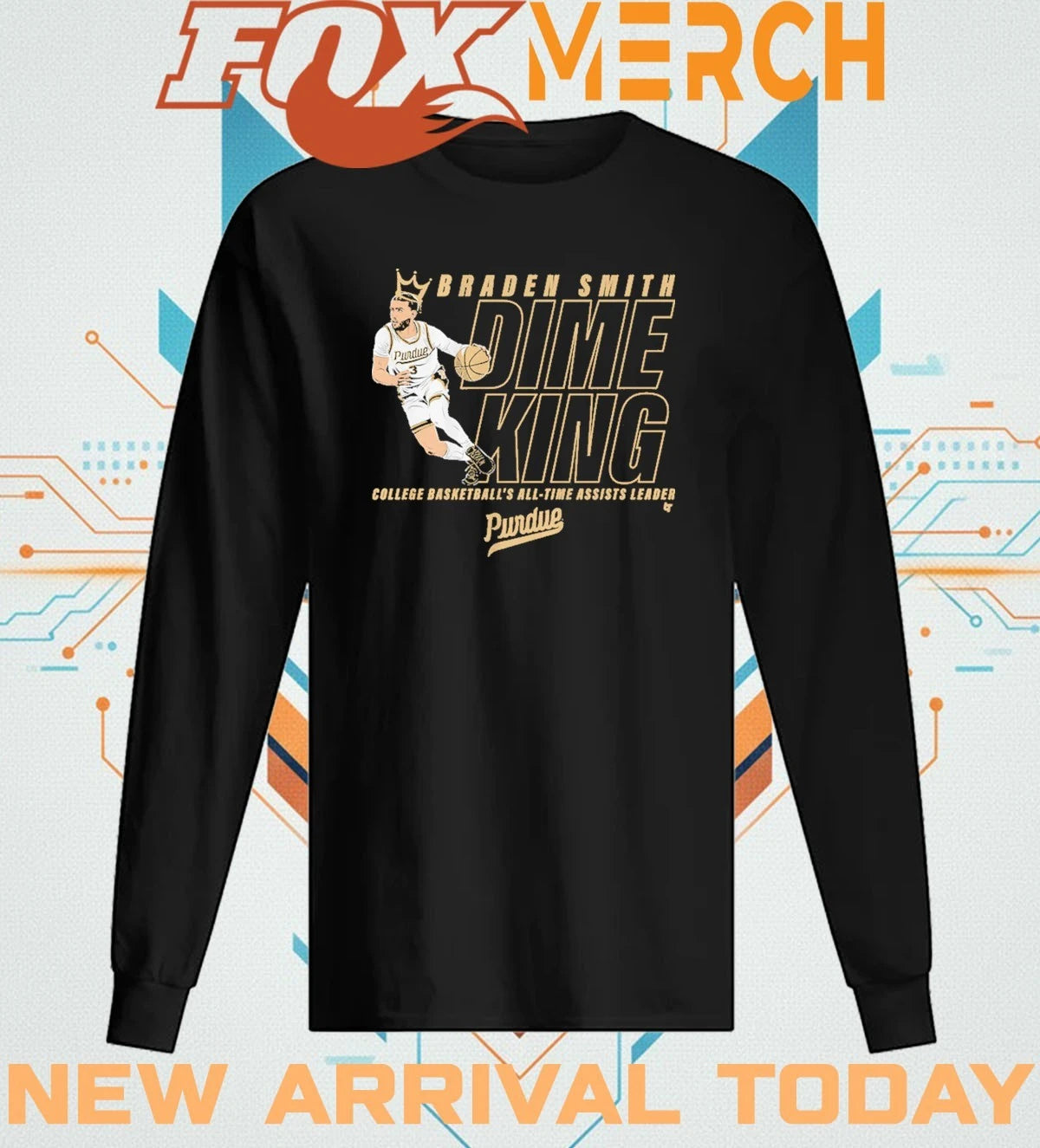 Purdue Basketball Braden Smith All-Time Assists Record t-shirt