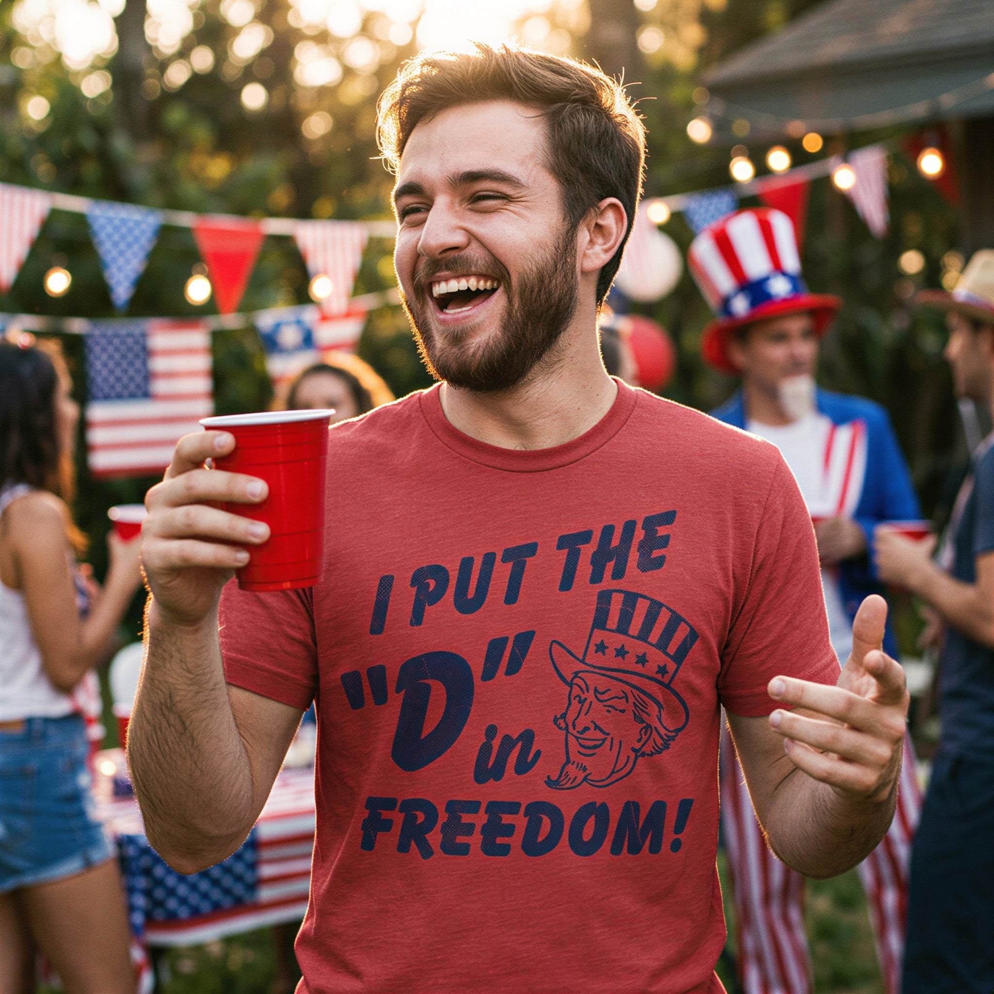 I Put The D In Freedom Men's T Shirt