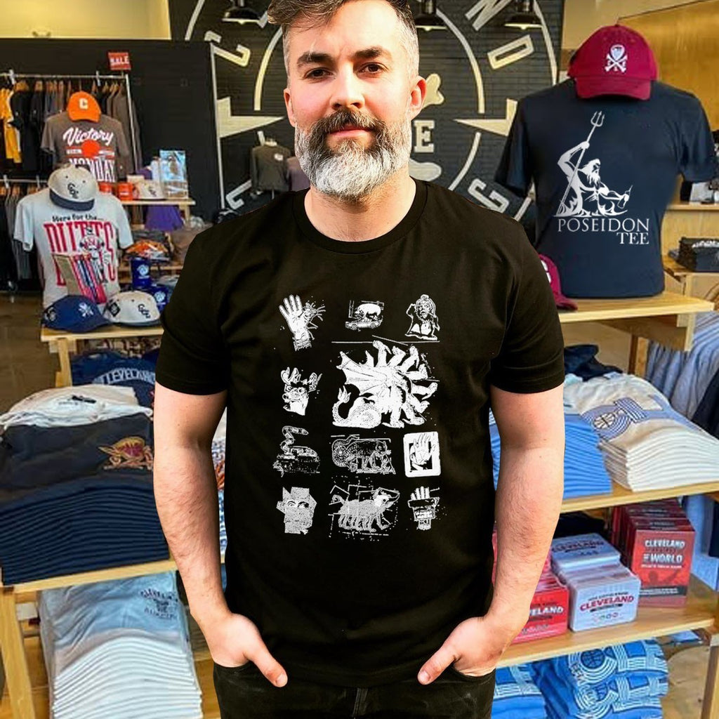 Goose Chain Yer Dragon Collage T-shirt