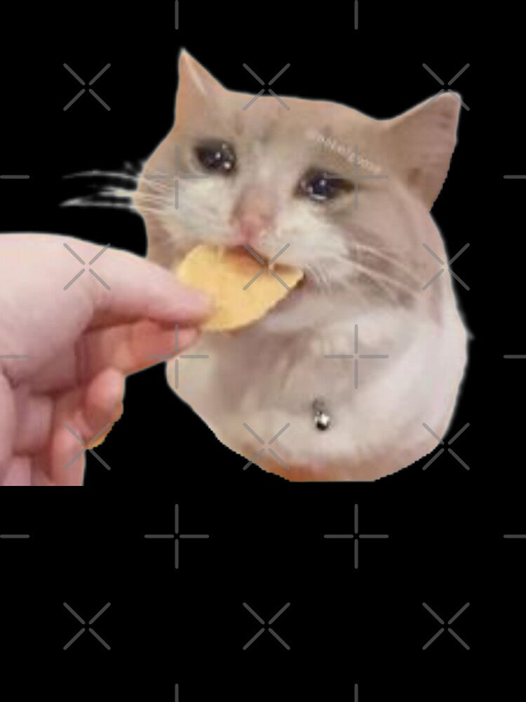 Crying Cat Chip Meme - Crying Cat Meme Crying Cat Chip Meme, Cat Meme, Crying Cat, Crying Cat Eating by CaptianCringe