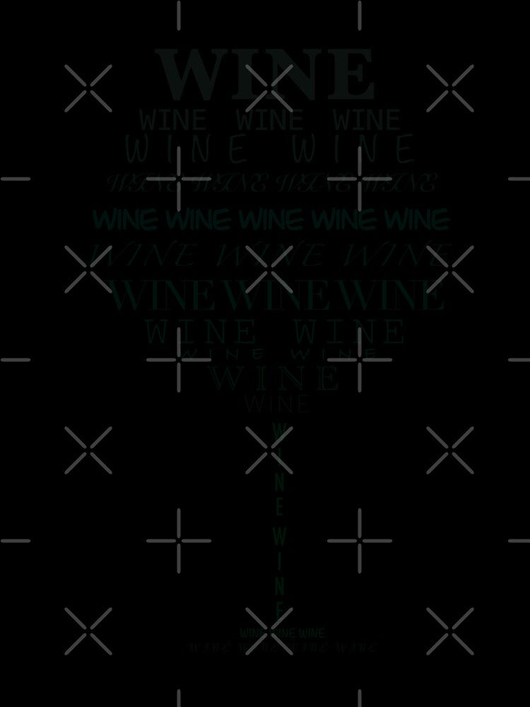 Wine wineglass made from words by FrankaB