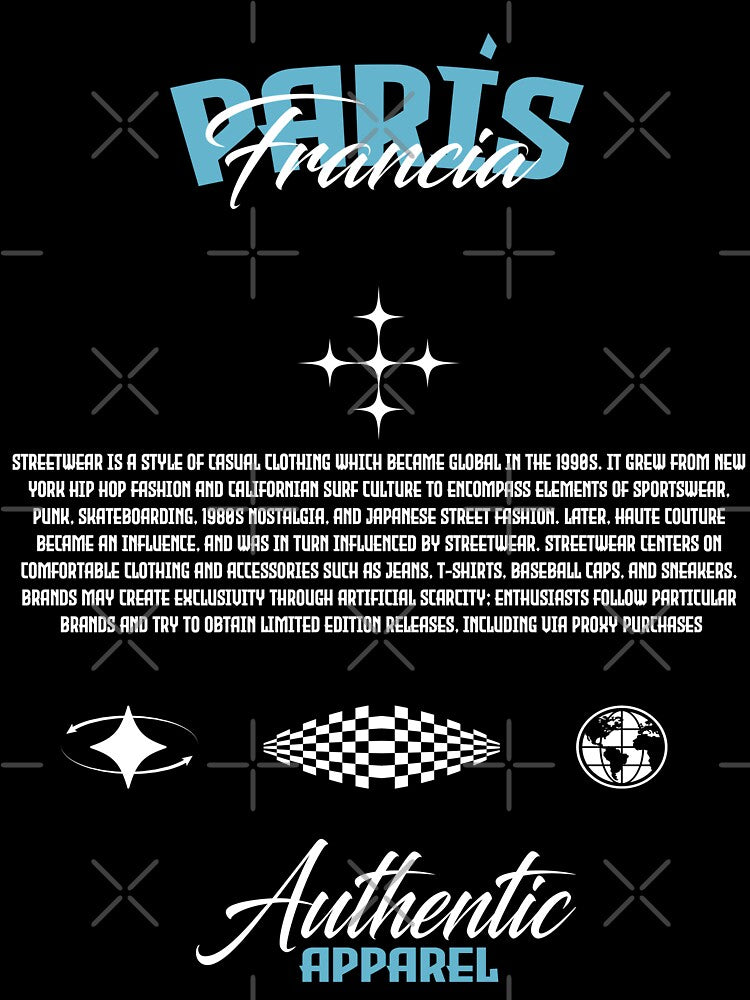 Paris France Streetwear by NF Designs Studio DTF