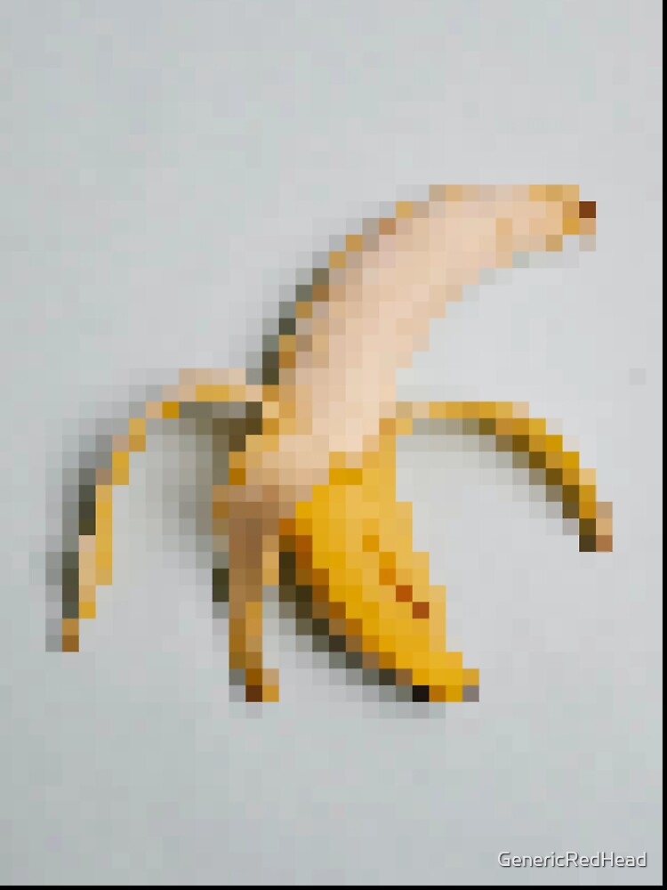 Pixelated Banana by Generic RedHead Designs