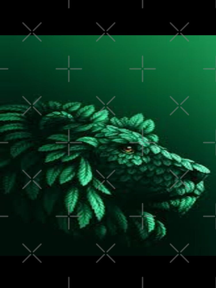 A dog made of leaves Design by Sameer Shrivastava