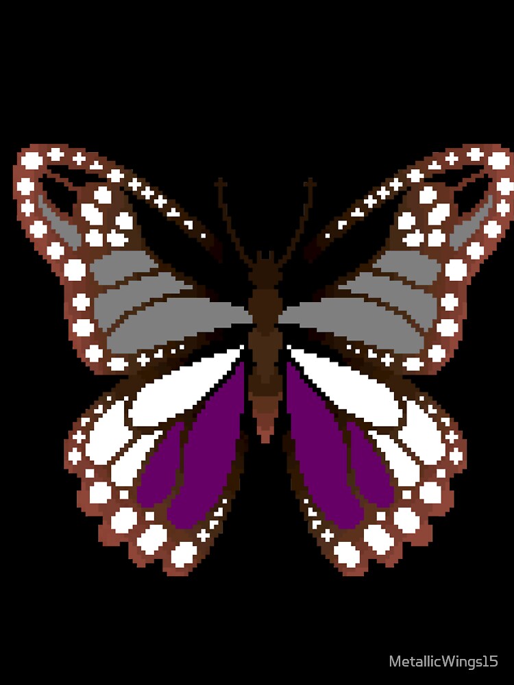 Ace Pride Butterfly by MetallicWings15