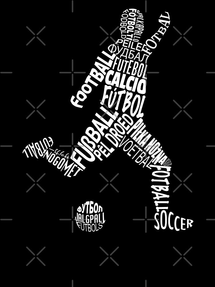Soccer Football Languages Word Art by gamefacegear