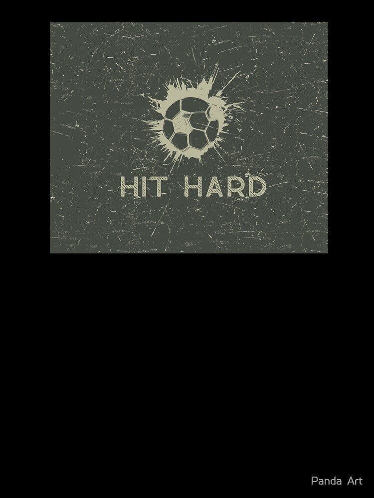 hit hard soccer ball splash classic vector vintage art by Panda  Art