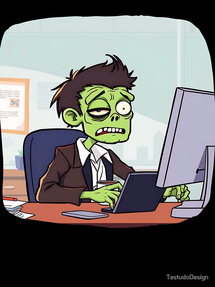 Zombie At The Office by TestudoDesign