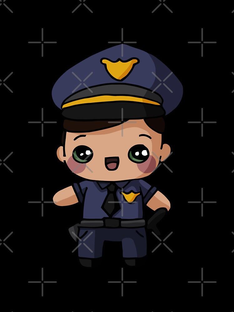Policeman Kawaii Cute by MarRodG