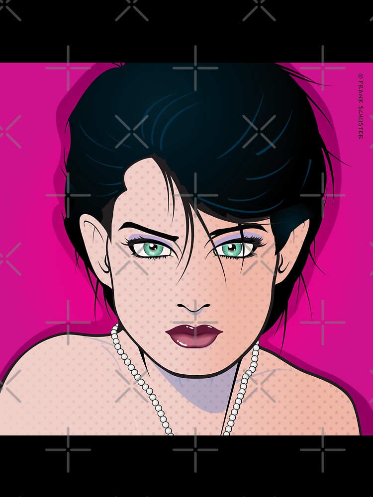 Pop Art Beautiful Woman Angie Pop Art Girl by Frank Schuster