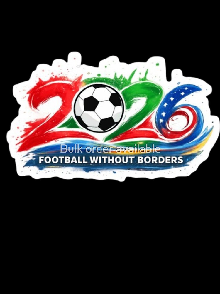 Football Without Borders" 2026 Artistic Logo by Bulk store