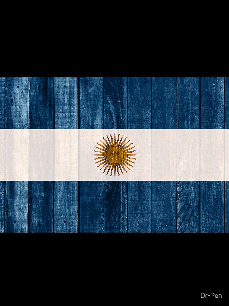 Wood flag Argentina Woodwork Carpenter Rustic Flags by Dr-Pen