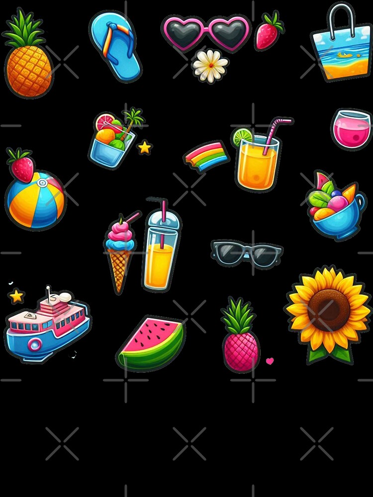 Summer Aesthetic Sticker Pack by vectcd