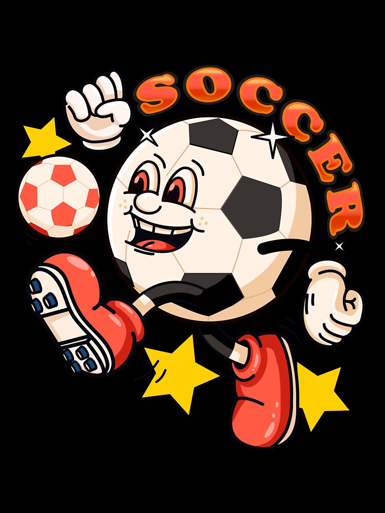 Soccer, retro soccer mascot character by Kevyn Adha