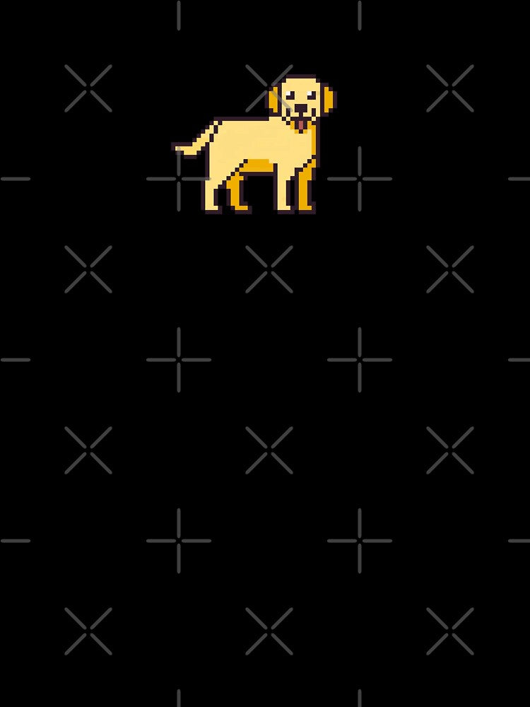 Pixel Art Golden Retriever Sticker by uxcomshop