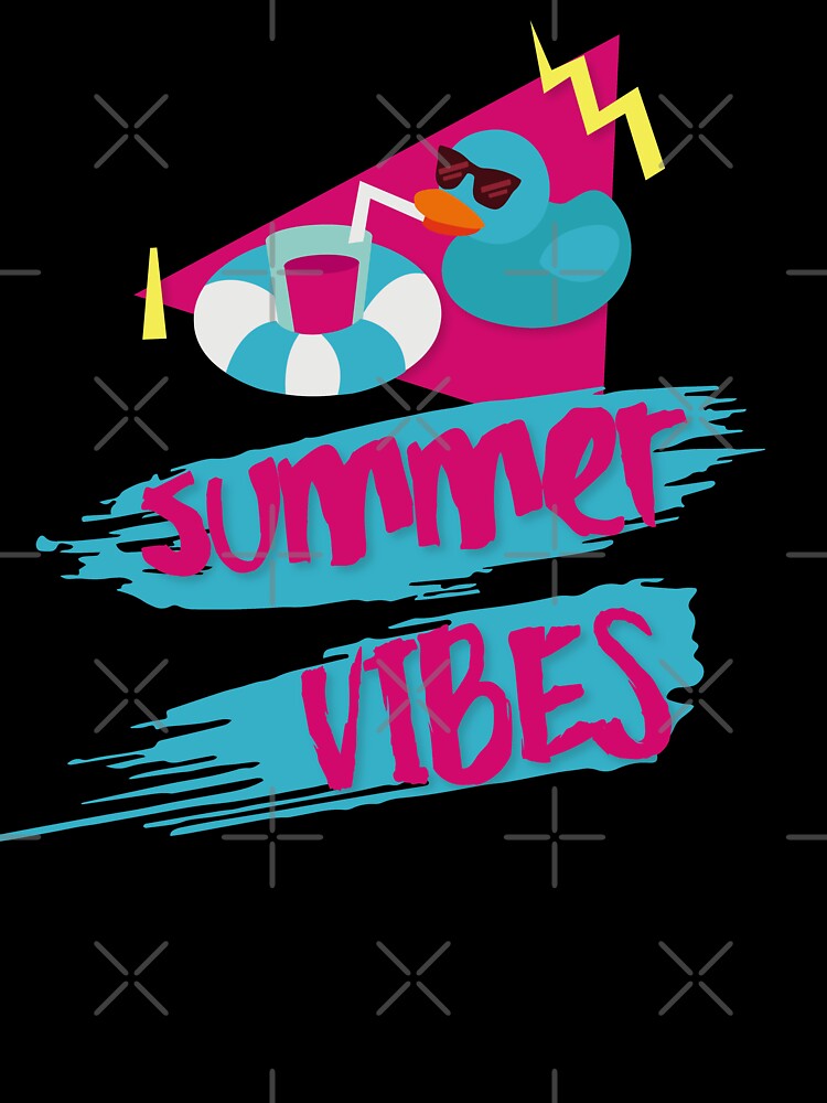 80s Vintage Summer Vibes | Retro Geometric Shape by Fluffy-Vectors