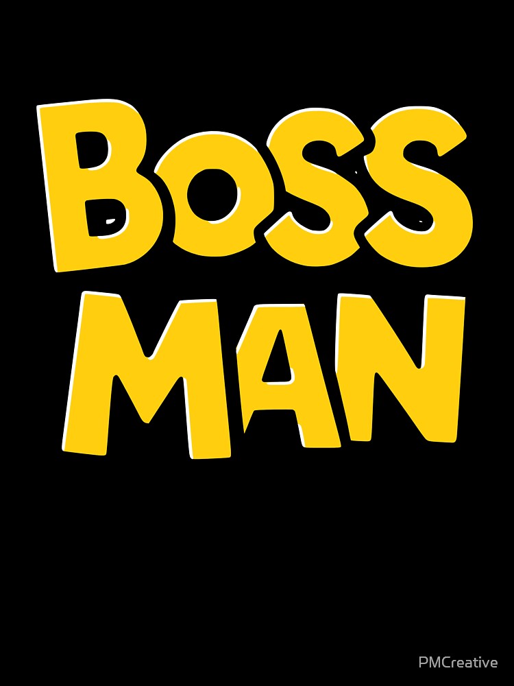 Boss Man! Funny Yellow Workplace Humor by PMCreative