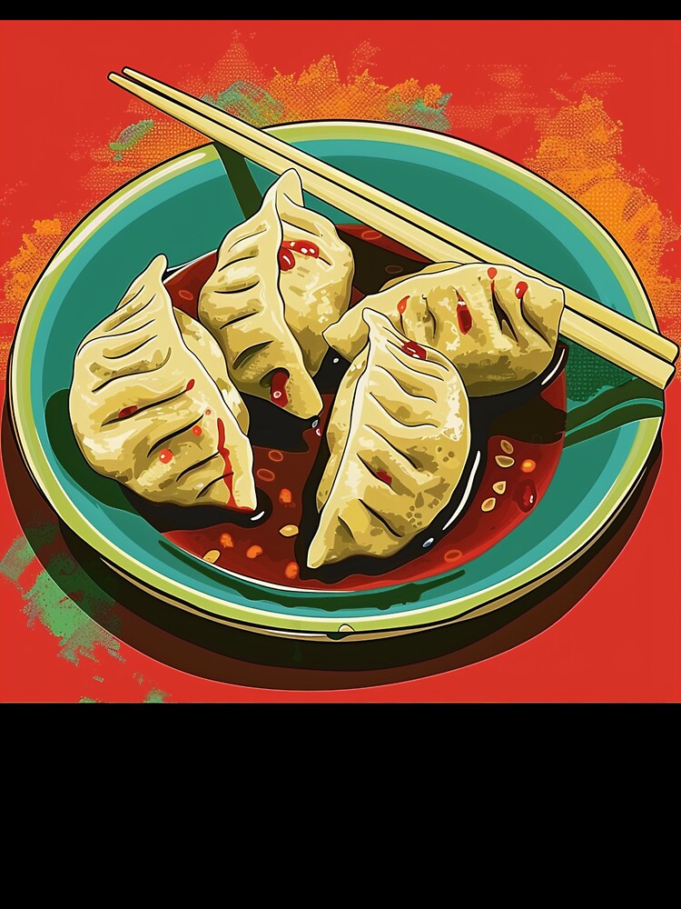 Dumplings Pop Art 1 by AstroRisq