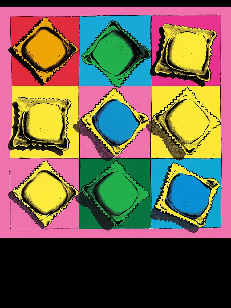 Ravioli Pasta Pop Art 5 by AstroRisq