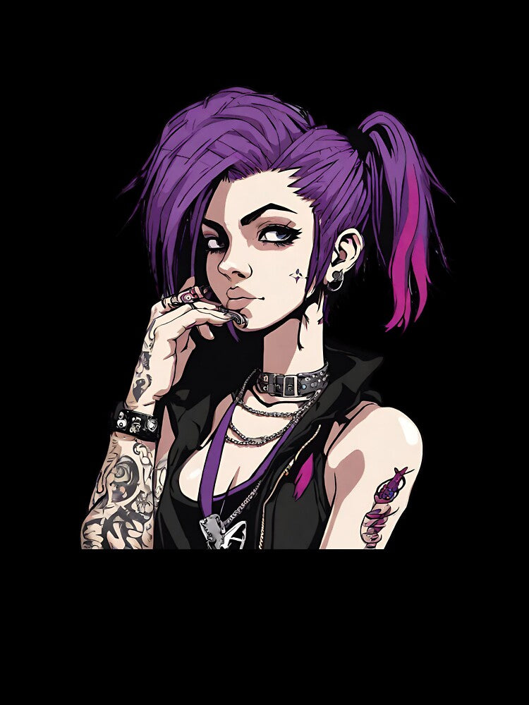 Purple Punk Queen by ThePunkyGoose